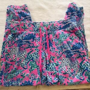 LILLY PULITZER Mallie Knit Pant Plumeria Pink UNTAMED HEARTS
